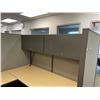 Image 2 : 2 U-SHAPE TURNSTYLE SINGLE PEDESTAL / LATERAL FILE CABINET CUBICLE SYSTEM WITH AIS MAPLE WORK