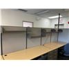 Image 5 : 6 STATION TURNSTYLE SINGLE PEDESTAL CUBICLE SYSTEM WITH AIS MAPLE WORK SURFACES, CENTER DOUBLE 2