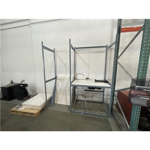 EZ-RECT ADJUSTABLE SHIPPING / RECEIVING INVENTORY SORTING RACK WITH ...