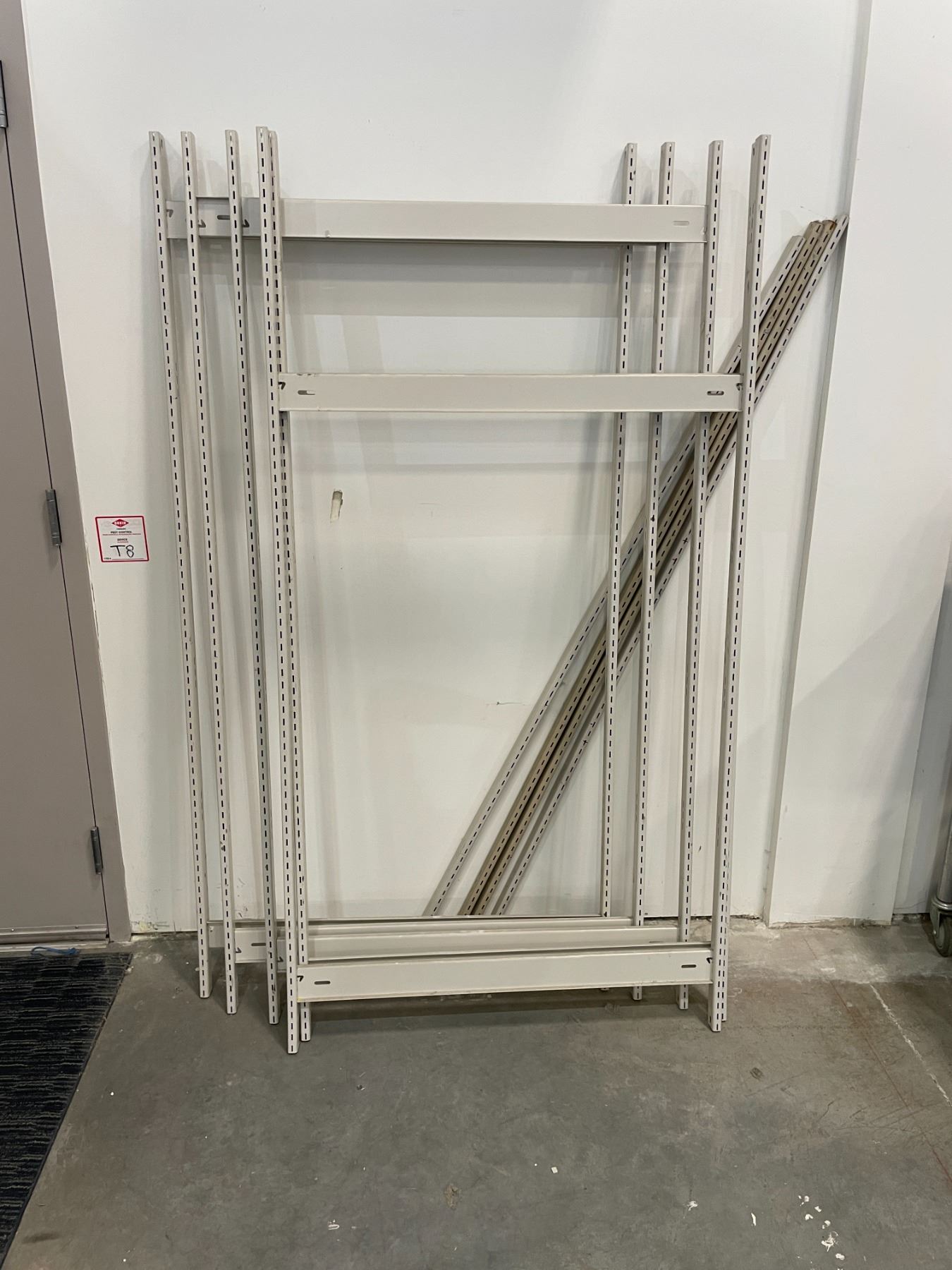 6 BAYS OF GREY EZ-RECT SHELVING & ASSORTED RACKING PARTS ( CONTENTS NOT ...