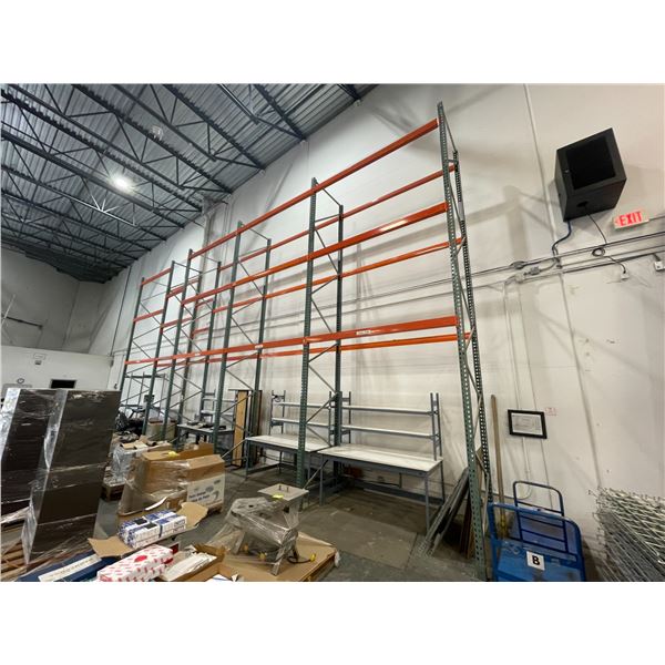 4 BAYS OF 16/20' INTERLAKE TEARDROP BOLT TOGETHER ADJUSTABLE PALLET ...