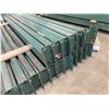 Image 2 : 20 - 8' GREEN INDUSTRIAL TEARDROP PALLET RACKING CROSSBARS