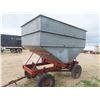 Image 3 : 4 Wheel Hopper Wagon Trailer with Extension Approximately 175 Bushels