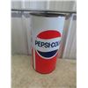 Image 2 : Metal Pepsi Garbage Can 10" x 19"