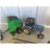 Image 4 : Marx Metal Truck - NO Grill, Die Cast Tractor Crawler, Implements