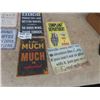 Image 3 : 6 Metal Slogan Signs 8" x 12"