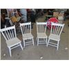 Image 1 : 4 Painted Kitchen Chairs