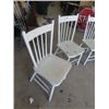 Image 2 : 4 Painted Kitchen Chairs