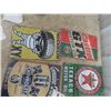 Image 2 : 6 Modern Gas Station Metal Signs 8" x 12"