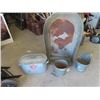 Image 1 : Galvanized Bath Tub , Galvanized Boiler with Lid, Coal Pail & Pail