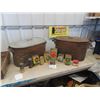 Image 1 : 2 Copper Boilers & Various Tins : Raleighs, Goodyear plus others