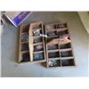 Image 1 : 2 Carpenter's Wooden Nail Organizer Carrier with Nails