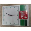 Image 1 : 7 Up Fiberglass Clock 12" x 16"