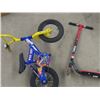 Image 1 : Huffy Scooter & FSX 930 Children's Pedal Bike