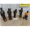 Image 1 : 5 Blues Musicians Ornaments  12" Tall - Believed to Be Chalkware