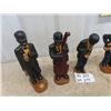 Image 2 : 5 Blues Musicians Ornaments  12" Tall - Believed to Be Chalkware