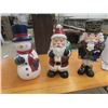 Image 2 : Wooden Snowman Display 43" Tall , 3 Christmas Yard Ornaments 27" Tall