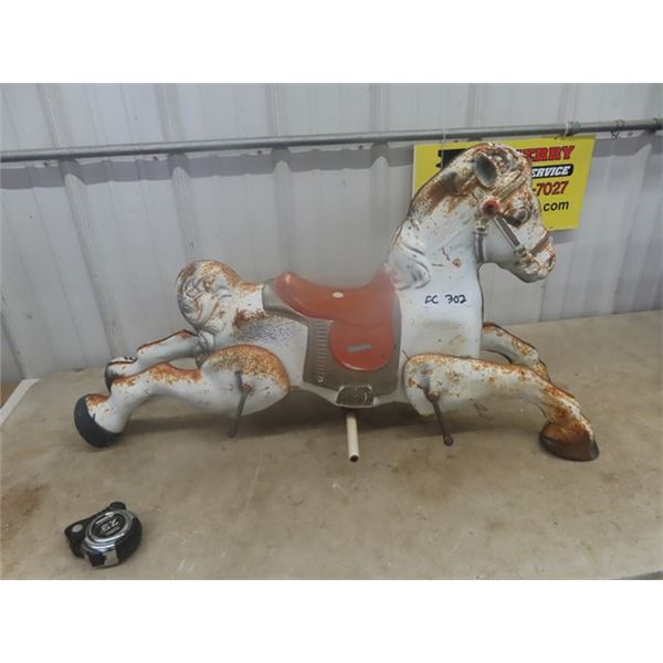 Metal  Ride on Horse  No Spring Frame 36'  Long 22 " High