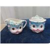 Image 3 : Miss Prissy  Cat  Teapot,( no lid), Cream & Sugar Set