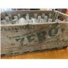 Image 2 : Zero Pop Crate With 23  "K" Beverage Bottles Orange Crush Carrier + Bottles Plus More