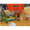 Image 4 : Zero Pop Crate With 23  "K" Beverage Bottles Orange Crush Carrier + Bottles Plus More