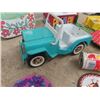 Image 2 : Metal Childs Ironing Board, Lil Bo Peep Tonka Jeep, Barbi - Tea Time Plates, Plus More