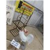 Image 4 : Rooster Display, Farm Picture a Shelf,  Basket