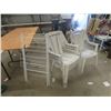 Image 1 : 4  Patio Chairs (need cleaning) Drying Fold Out Rack