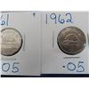 Image 4 : 10 Canadian Nickles - Last Picture Shows the Years