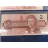 Image 2 : 2- 1986 $2 Bank of Canada Bills