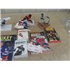 Image 2 : 4 Hockey Figurines, Hockey Statistic Books, Trivia & Magazine