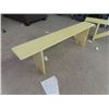 Image 2 : 2 Painted Benches ; 1) 18" x 95" X 9" . 1) 17" x 60" x 9"
