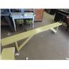 Image 3 : 2 Painted Benches ; 1) 18" x 95" X 9" . 1) 17" x 60" x 9"