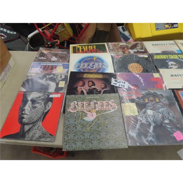 28 Records - Rock + Roll ; Van Hallem, Rolling Stones, BeeGees, Scorpions, Elton John, Johnny Cash .