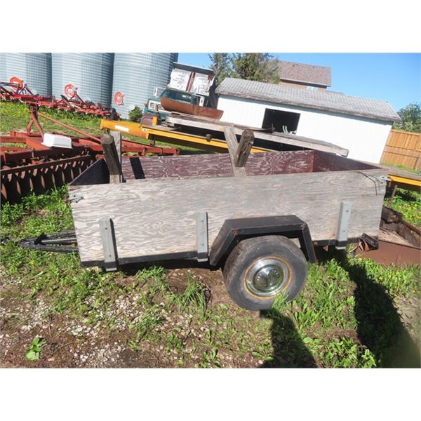 8' Bumper Hitch Utility Trailer with Stake Sides - NO TOD