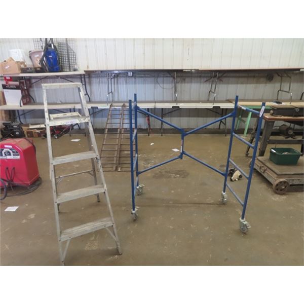 Interior Scaffolding & 4' Step Ladder