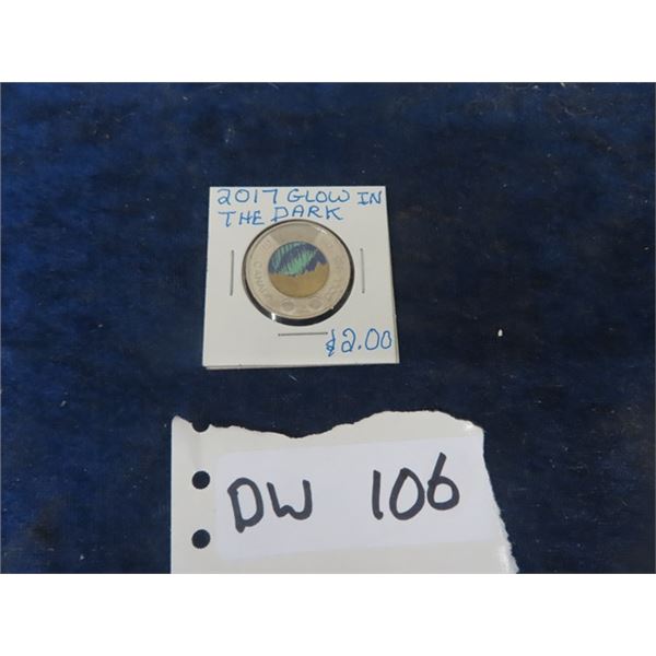 2017 Glow in The Dark $2 Coin