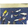 Image 2 : 33 Fishing Lures - Some Wooden, Some Muskie, Scaler