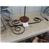 Image 3 : Windmill Fan, Wrought Iron Stand with Candle