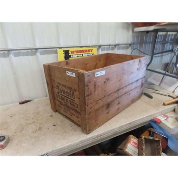 Rexall Wooden Crate 17 " x 19" x 30"