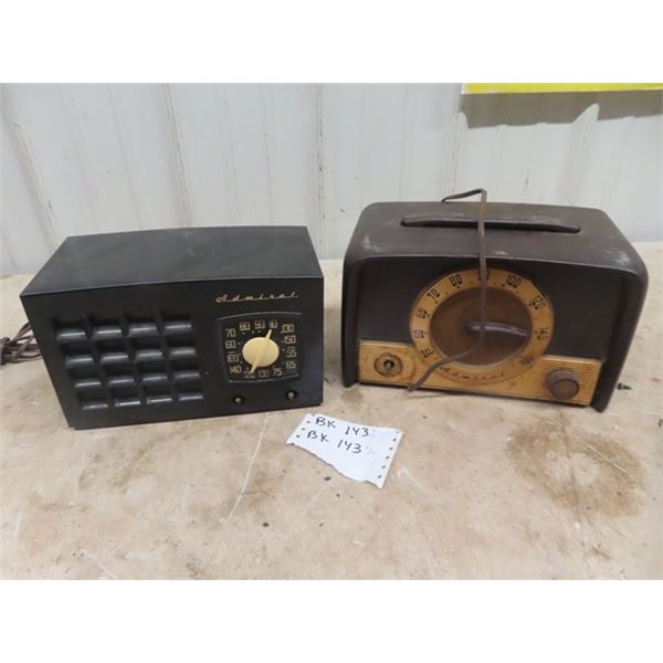 2 Admiral Bakelight Radios