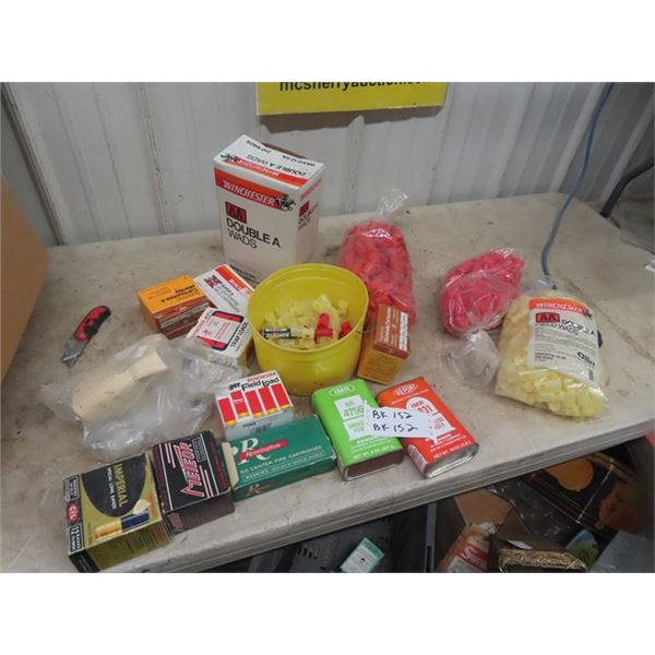 Reload Wads & Huls, Empty Ammo Boxes & Powder Tins