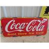Image 1 : Coca-Cola Porcelain Sign 12" x 29.5"