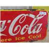 Image 3 : Coca-Cola Porcelain Sign 12" x 29.5"