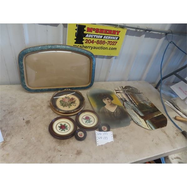 Convex Picture Frame 15" x 22" & Petal Point Picture