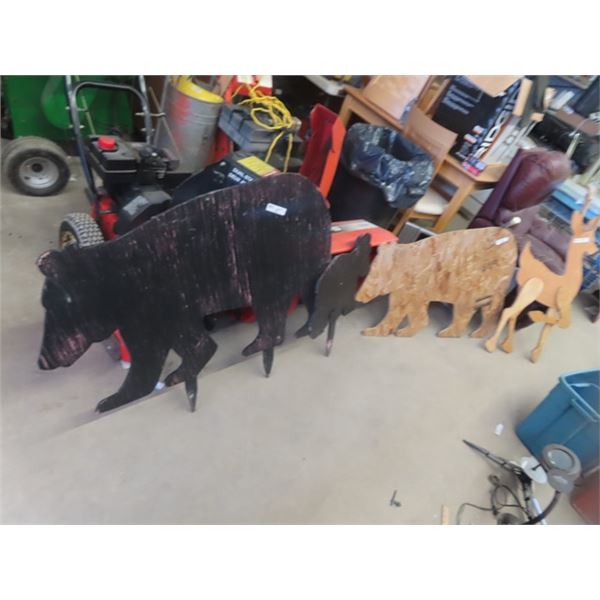 Wooden Silhouette Yard Displays