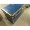 Image 2 : Blue Trunk 45" x 23" x 27" Cedar Lined With Key