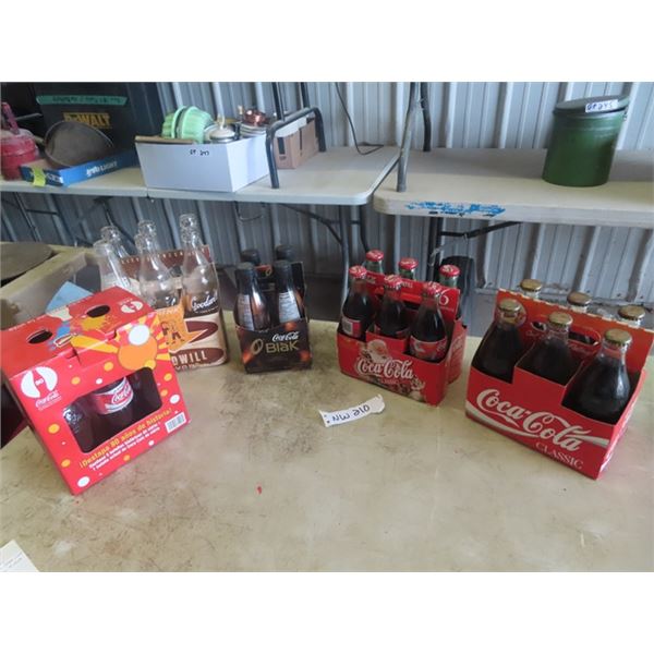 Coca-Cola Carrier + Bottles & Coke Glasses