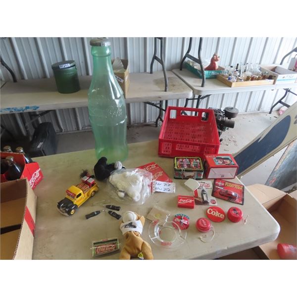 Coca-Cola Collectibles; Die Cast Truck, Banks, Yo-Yos plus more