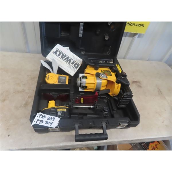Dewalt 18 Volt Rotary Laser with Case & Tripod  & Heavy Duty Grade Rod
